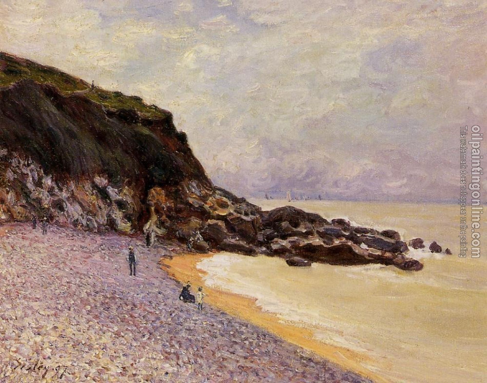 Sisley, Alfred - Lady's Cove before the Storm